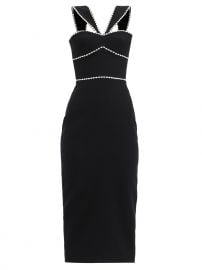 Crystal-Embellished Crepe Midi dress by Rasari at Matches