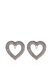 Crystal-Embellished Heart Earrings by Balenciaga at Matches