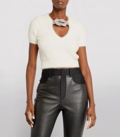 Crystal Embellished Knot Top by Alexander Wang at Harrods