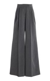 Crystal-Embellished Suiting Wide-Leg Pants By Laquan Smith at Moda Operandi