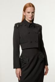 Crystal Embellished Tailored Double Breast Jacket at Karen Millen