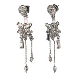 Crystal Encrusted Paisley Jacket Earring by Alexis Bittar at Alexis Bittar