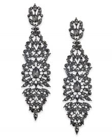 Crystal Filigree Drop Earrings at Macys