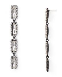 Crystal Frame Drop Earrings at Bloomingdales