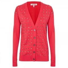 Crystal Studded Cardigan by Juicy Couture in pink at Selfridges