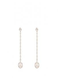 Crystal-embellished drop clip-on earrings at Matches