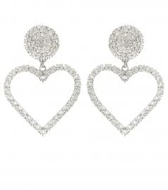 Crystal-embellished earrings at Mytheresa