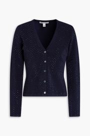 Crystal embellished knitted cardigan at Autumn Cashmere