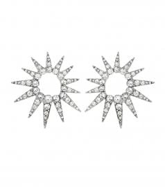 Crystal starburst earrings by Oscar de la Renta  at Mytheresa