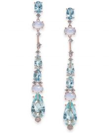 Cubic Zirconia Linear Drop Earrings at Macys