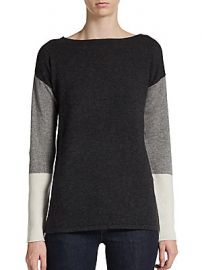 Cullen Cashmere Colorblock Pullover at Saks Off 5th