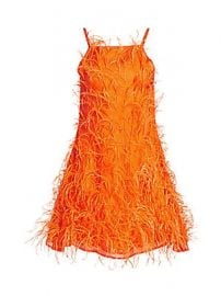 Cult Gaia - Shannon Feather Mini Dress at Saks Fifth Avenue