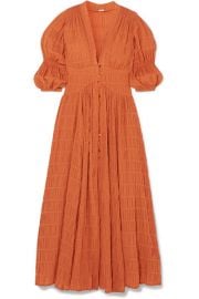 Cult Gaia - Willow shirred cotton-blend maxi dress at Net A Porter