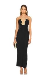 Cult Gaia Abril Gown In Black at Revolve