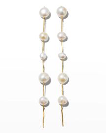 Cult Gaia Atum Cultured Freshwater Pearl Linear Drop Earrings at Neiman Marcus