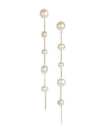 Cult Gaia Atum Cultured Freshwater Pearl Linear Drop Earrings Bloomingdales at Bloomingdales