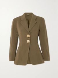 Cult Gaia Aydi embellished woven blazer at Net a Porter