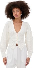 Cult Gaia Blair Knit Cardigan Off White XS at Shopbop