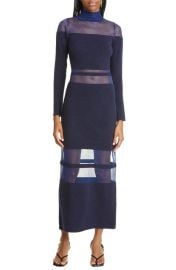 Cult Gaia Ebony Long Sleeve Knit Maxi Dress at Nordstrom