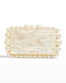 Cult Gaia Eos Pearly Acrylic Clutch Bag at Neiman Marcus