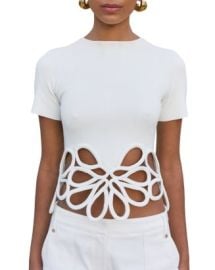 Cult Gaia Eres Cut Out Floral Top Bloomingdales at Bloomingdales