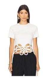Cult Gaia Eres Knit Top In Off White at Revolve