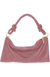 Cult Gaia Hera Nano Rhinestone Shoulder Bag in Shell Pink at Nordstrom