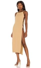 Cult Gaia Jammy Knit Dress in Sand at Revolve