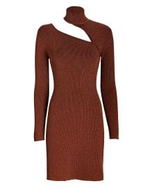 Cult Gaia Jet Cut-Out Knit Mini Dress In Red at Intermix