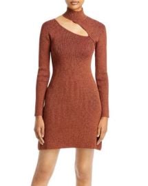 Cult Gaia Jet Cutout Metallic Ribbed Knit Dress Bloomingdales at Bloomingdales