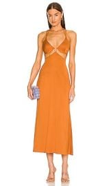 Cult Gaia Kisha Dress in Ginger at Revolve