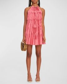 Cult Gaia Marla Sleeveless Pleated Mini Dress at Neiman Marcus