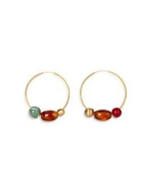 Cult Gaia Merida Multicolor Large Bead Hoop Earrings in Gold Tone Bloomingdalex27s Jewelry amp Accessories at Bloomingdales