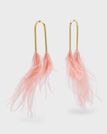 Cult Gaia Meta Feather Earring at Neiman Marcus