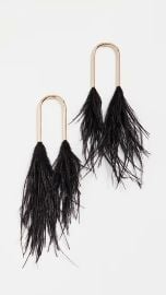 Cult Gaia Meta Feather Earrings at Shopbop