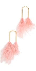 Cult Gaia Meta Feather Earrings at Shopbop