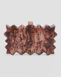 Cult Gaia Paloma Wavy Marble Clutch Bag at Neiman Marcus