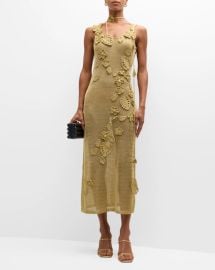 Cult Gaia Pemma Crochet Knit Midi Dress Coverup at Neiman Marcus
