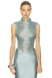 Cult Gaia Taraji Sleeveless Top In Celadon at Revolve