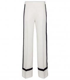 Cuneo high-rise wide cr  pe pants at Mytheresa