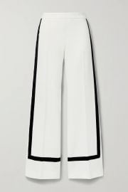 Cuneo striped cady wide-leg pants at Net a Porter