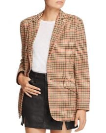 Current/Elliott The Date Night Plaid Blazer at Bloomingdales