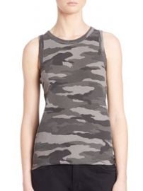 Current Elliott - Sleeveless Camo Muscle Tee at Saks Fifth Avenue