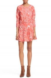 Current Elliott  The Tennant  Floral Print Cutout Dress at Nordstrom