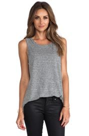 Current Elliott The Muscle Tank in Heather at Revolve