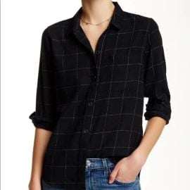 Current Elliott Windowpane Shirt at Current Elliott