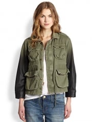 CurrentElliott - The Lone Soldier Coated Ombr Jacket at Saks Fifth Avenue