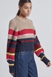 CurrentElliott Moonshine Sweater Striped Colorblock Cropped Sweater size 1 eBay at eBay