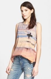 CurrentElliott and39The Muscle Teeand39 Surf Print Tank at Nordstrom