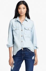 CurrentElliott and39The Perfectand39 Button Front Denim Shirt at Nordstrom